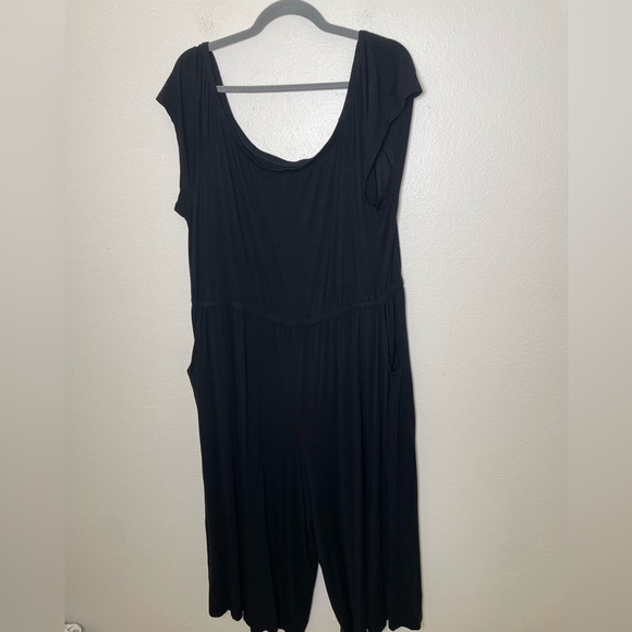 Torrid Super Soft Culotte Jumpsuit Black Stretch - Picture 2 of 6